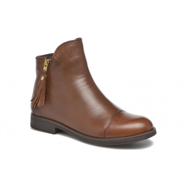 GEOX butin confortable femme élégante TOBACCO