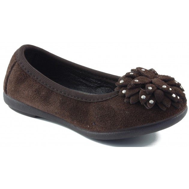 Ballerine VULLADI de caoutchouc MARRON