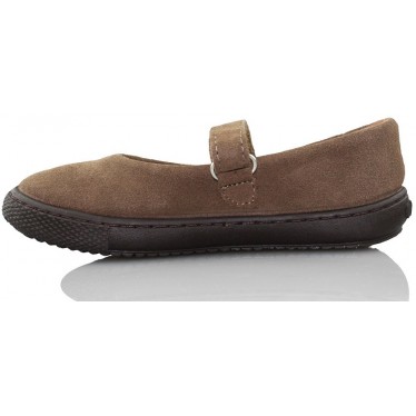 Danseurs VULLADI avec confortable Velcro fille  MARRON
