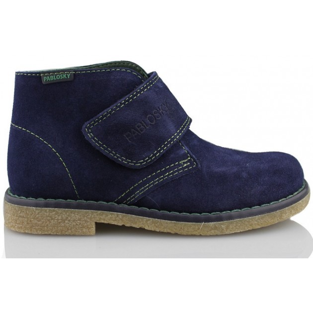 Boot Pablosky velcro enfant AZUL