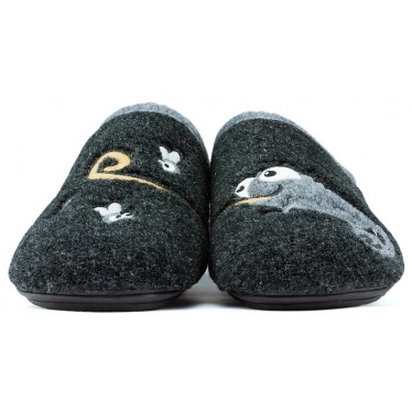 Pantoufles de maison VULLADI MUTON EL CAMALEON NEGRO