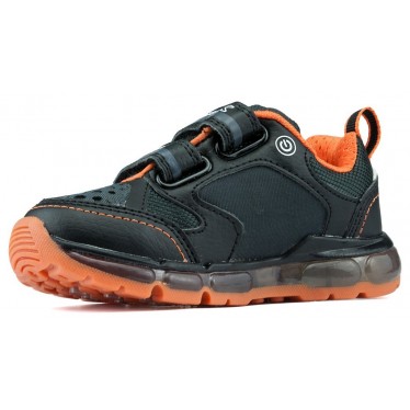 Geox Jr Android Garçon Chaussures BLACK_ORANGE