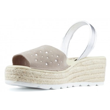 SANDALES AVEC DES COMODAS ARANTXA SERRAJE NIQUEL