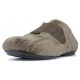 VULLADI intérieur pantoufles velcro homme MARRON