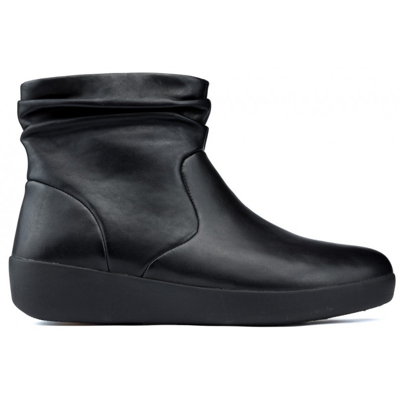 BOTTES DE CUIR FITFLOP SKATEBOOTIE BLACK
