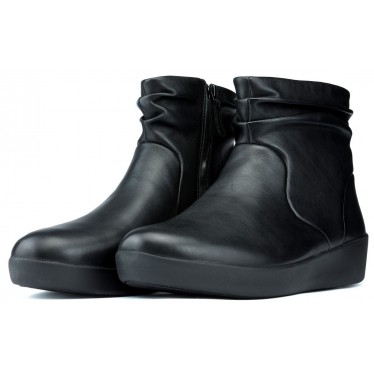 BOTTES DE CUIR FITFLOP SKATEBOOTIE BLACK