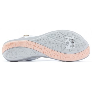 Sandales CLARKS UNSTRUCTURED TEALITE WHITE