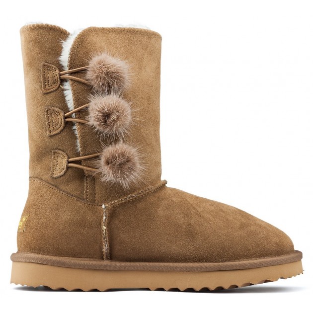 Bottes Oca Loca Pompon CUERO Bottes Oca Loca Pompon CUERO