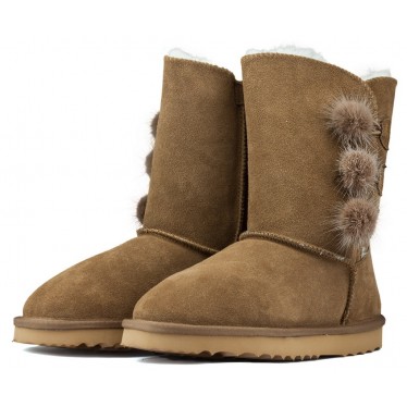 Bottes Oca Loca Pompon CUERO
