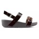 SANDALES FITFLOP LOTTIE TORTOISESHELL CHAIN CHOCOLATE
