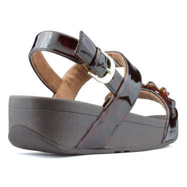 SANDALES FITFLOP LOTTIE TORTOISESHELL CHAIN CHOCOLATE