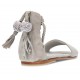 OCA LOCA nubuck sandales en cuir pour les filles GRIS