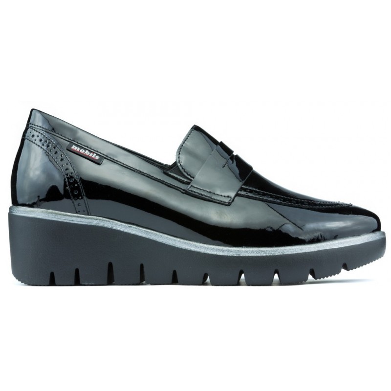 Les fainéants Mephisto Mobils Salika Vernicalf BLACK