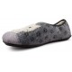 CHAUSSONS DE MAISON VULLADI FEMMES CLOSED KITTENS GRIS