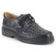CALZAMEDI chaussures confortables avec velcro cousues à la m NEGRO