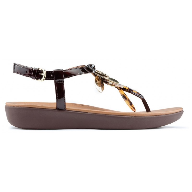 Sandales FITFLOP TIA DRAGONFLY CHOCOLATE