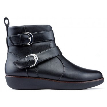 Chaussons FITFLOP LAILA DOUBLE BUCKLE BLACK