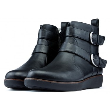 Chaussons FITFLOP LAILA DOUBLE BUCKLE BLACK