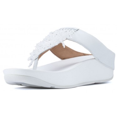 SANDALIAS FITFLOP RUMBA TOETHONG K26 WHITE