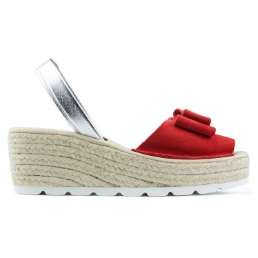 SANDALES AVEC CALE ARANTXA SERRAJE YUTE ROJO