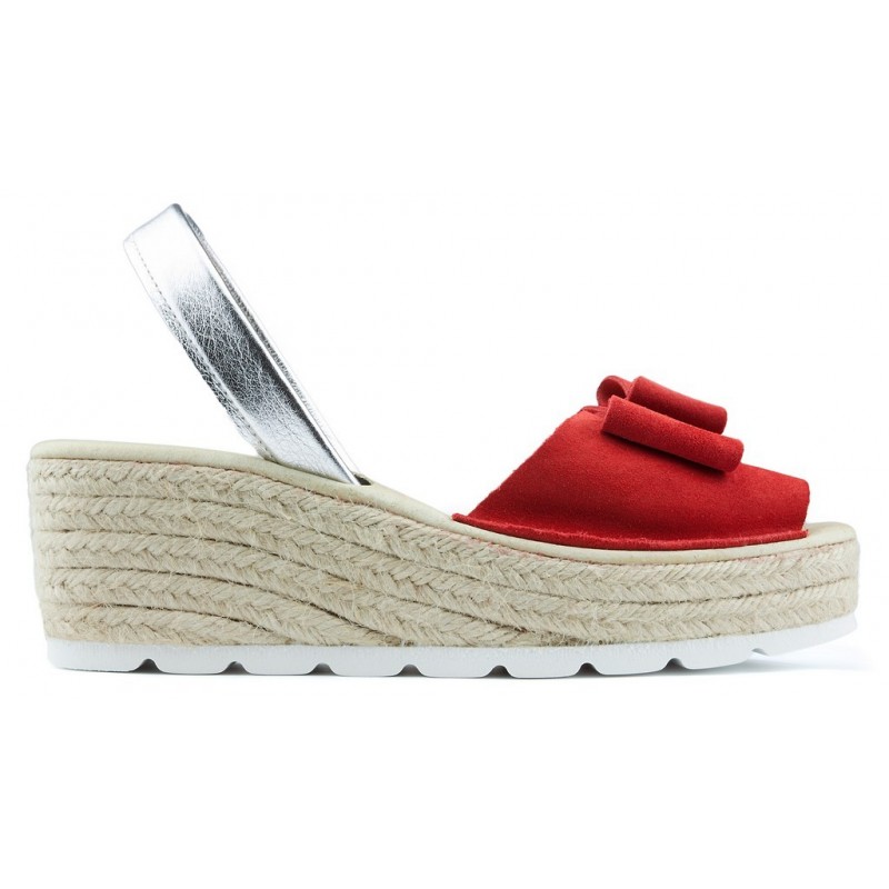 SANDALES AVEC CALE ARANTXA SERRAJE YUTE ROJO