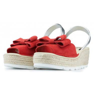 SANDALES AVEC CALE ARANTXA SERRAJE YUTE ROJO