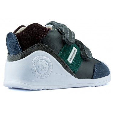 BIOMECANICS ZAPATO BEBE CASUAL DV ANTRACITA_VERDE