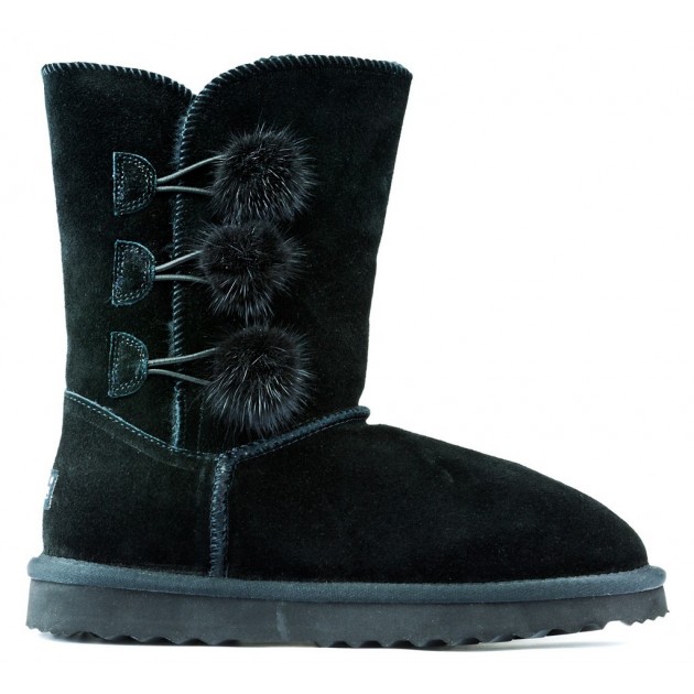 Bottes Oca Loca Pompon NEGRO