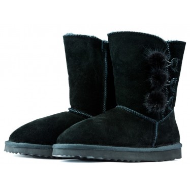 Bottes Oca Loca Pompon NEGRO