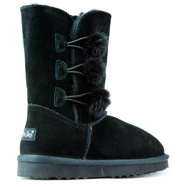 Bottes Oca Loca Pompon NEGRO