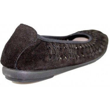 VULLADI CHAUSSURES CONFORTABLES EN CUIR FENDU 2410 NEGRO