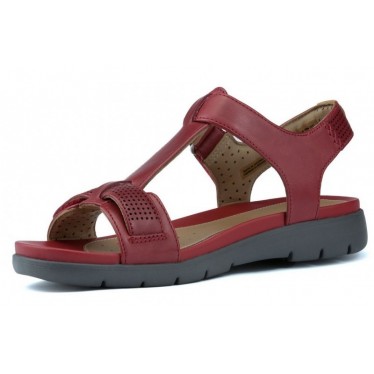 CLARKS SANDALES NON STRUCTURÉES UN HAYWOOD RED LEATHER