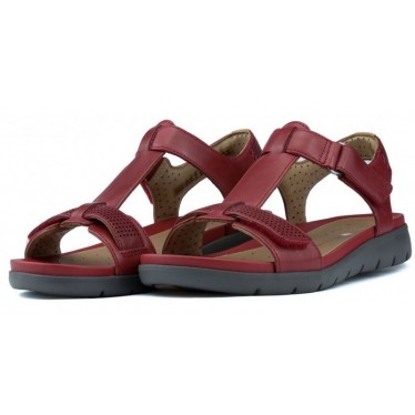 CLARKS SANDALES NON STRUCTURÉES UN HAYWOOD RED LEATHER