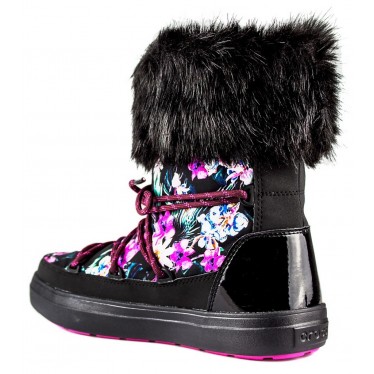 CROCS LODGE POINT LACE BOOT W BLACK MULTICOLOR