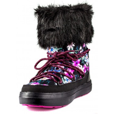 CROCS LODGE POINT LACE BOOT W BLACK MULTICOLOR