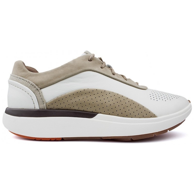 Clarks Un Kreuzfahrt Spitze W Schuhe WHITE