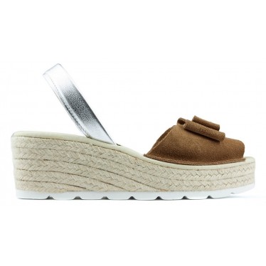 SANDALES AVEC CALE ARANTXA SERRAJE YUTE CAMELLO