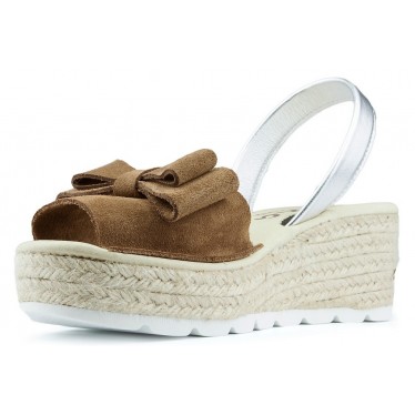 SANDALES AVEC CALE ARANTXA SERRAJE YUTE CAMELLO