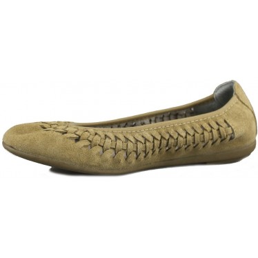 VULLADI CHAUSSURES CONFORTABLES EN CUIR FENDU 2410 CASTOR