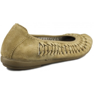 VULLADI CHAUSSURES CONFORTABLES EN CUIR FENDU 2410 CASTOR