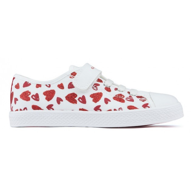 Chaussures GEOX JR CIAK WHITE_RED Chaussures GEOX JR CIAK WHITE_RED