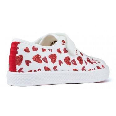 Chaussures GEOX JR CIAK WHITE_RED