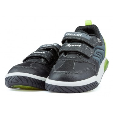 GEOX INEK BD chaussures lumière BLACK_LIME