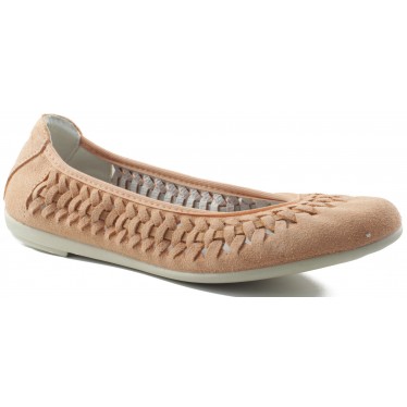 VULLADI CHAUSSURES CONFORTABLES EN CUIR FENDU 2410 CORAL