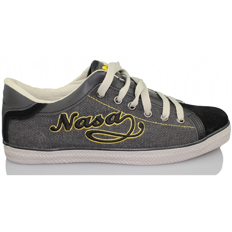 NASA enfants chaussures de sport occasionnels NEGRO