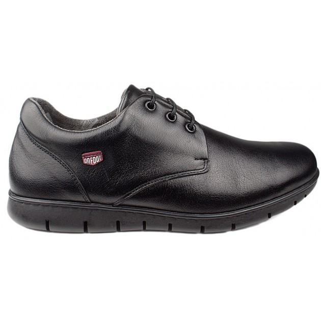 SCHUHE ONFOOT BLUCHER PALA LISA BUFFALO NEGRO