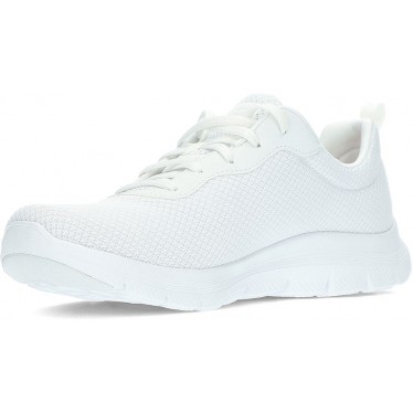 SKECHERS 149303 SNEAKERS À VUE BRILLANTE BLANCO