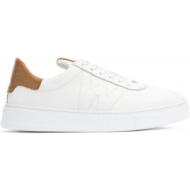 SNEAKERS EN CUIR GRAVÉ WONDERS CB-3920 BLANCO