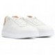 SNEAKERS EN CUIR GRAVÉ WONDERS CB-3920 BLANCO