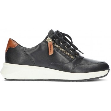 CLARKS UN RIO ZIP SNEAKERS BLACK